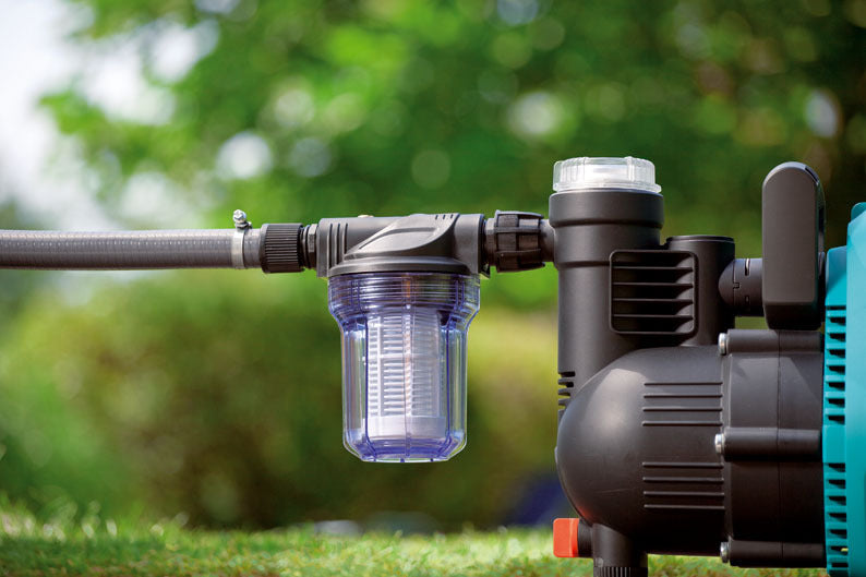 Pumpen-Vorfilter, Filter für Gartenpumpe etc., bis 6000 l/h, mit Filtereinsatz