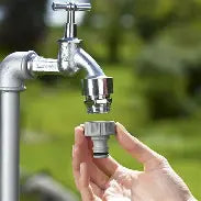 Hahnverbinder 21 mm (G 1/2 Zoll), Aufsatz für den Wasserhahn, Schlauchverbinder (VE 1 Stück)