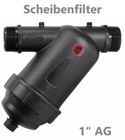 Scheibenfilter SIPL100 mit 1" Außengewinde