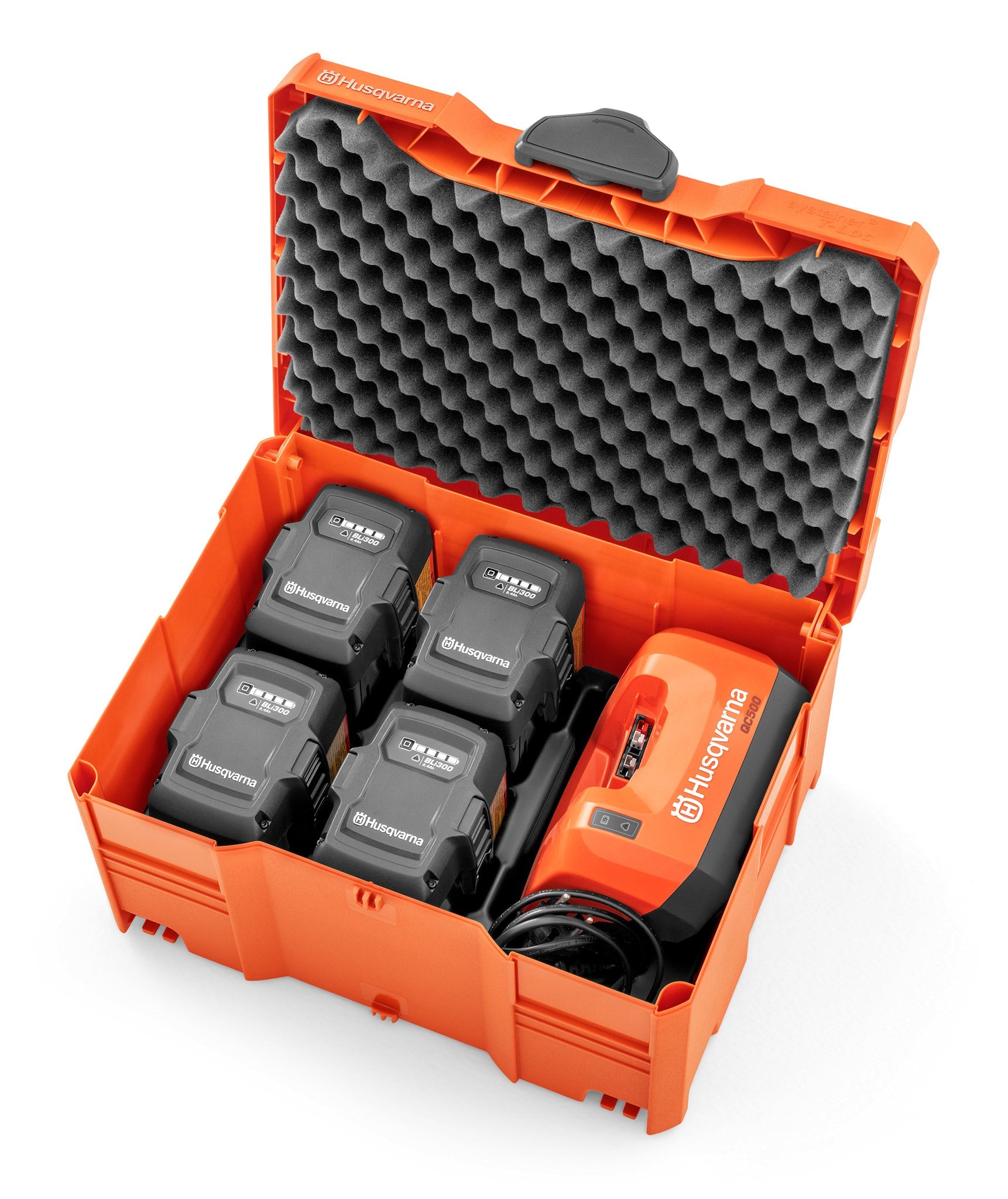 Husqvarna Akku Box M für Wechselakkus und Ladegerät inkl. Einsatz