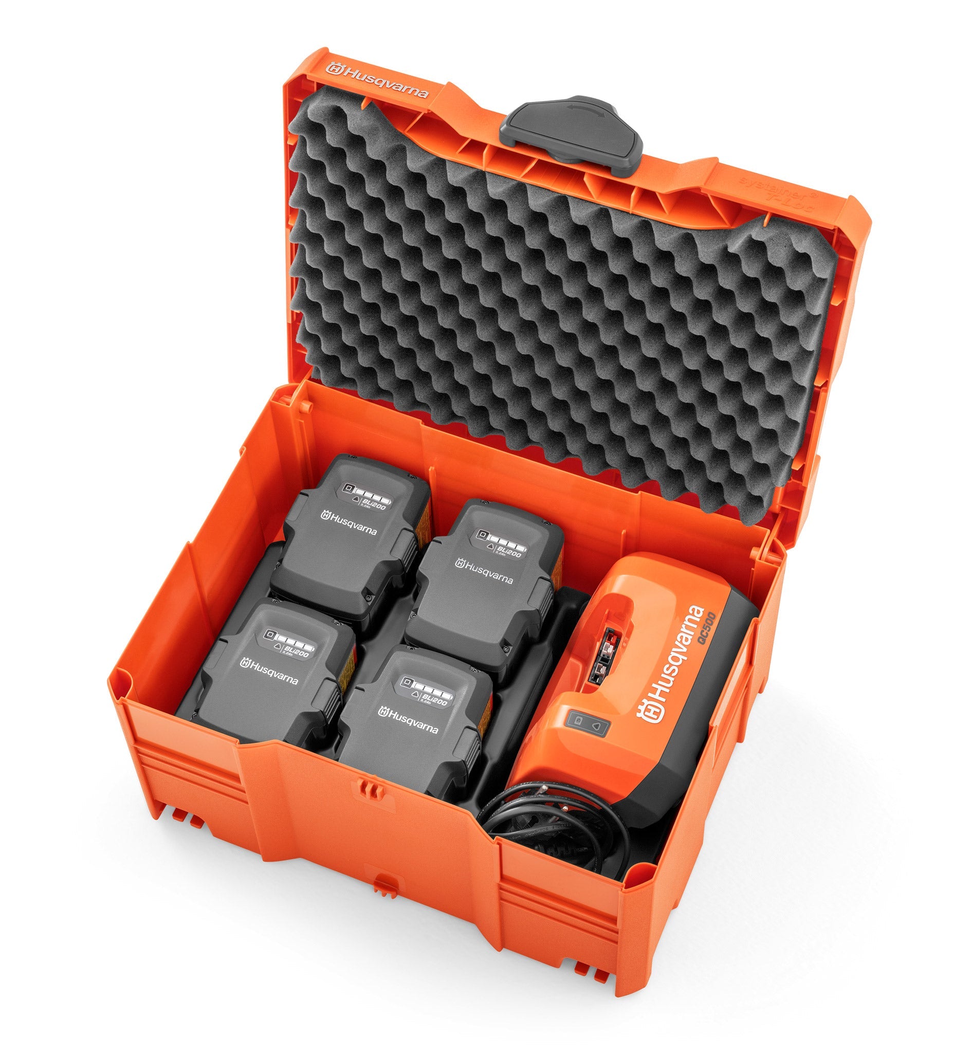 Husqvarna Akku Box M für Wechselakkus und Ladegerät inkl. Einsatz